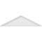 Ekena Millwork Peaked Cap Smooth Architectural Grade PVC Pediment, 52"W x 14"H x 2"P (Pitch 6/12) PEDPS052X140PKC00 - alternate 6